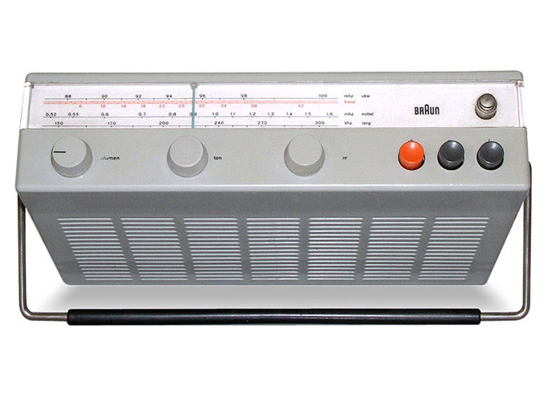 Dieter Rams, Braun Portable Radio, Kofferempfänger T52, 1961. Source
