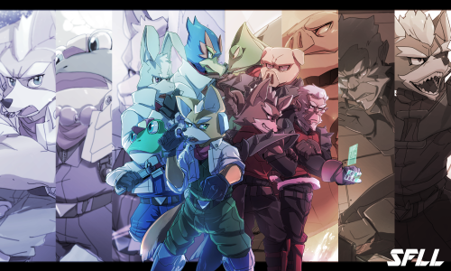 lylat-legacy:  STAR FOX - Lylat Legacy Character Design [230] Here’s some decent SFLL Wall Paper. A semi 6 months redraw of the peak 2K13 development of SFLL. I’m just enjoying the progression. (probably going to put the rest of the characters in