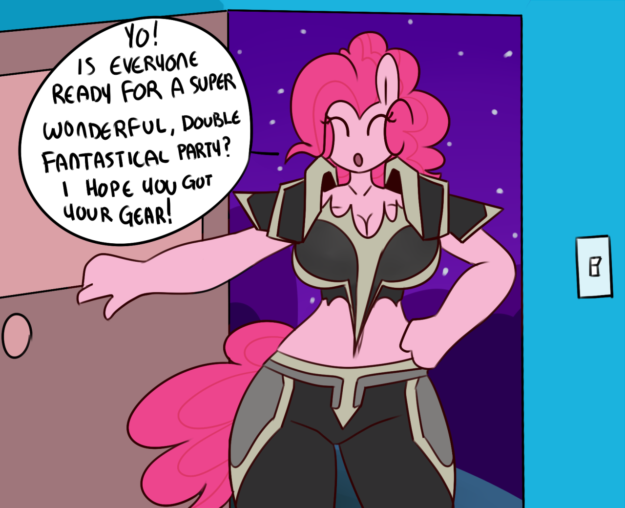 somescrub:  Not a very Pinkie type of party. I guess people would rather be evil