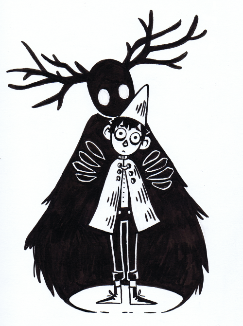 spacehome:Inktober day 6Children who wander these woods are bound to get lost