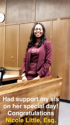 diaryofakanemem:  blunthoneys: diaryofakanemem:  diaryofakanemem:  When your mentor/close friend/sister gets sworn in as an attorney to the State of North Carolina, you show up and show out!  Congratulations Nicole Little, Esquire! I cannot wait to see