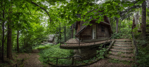 abandonedography:    Abandoned summer cottages, Lanckorona, Poland.  