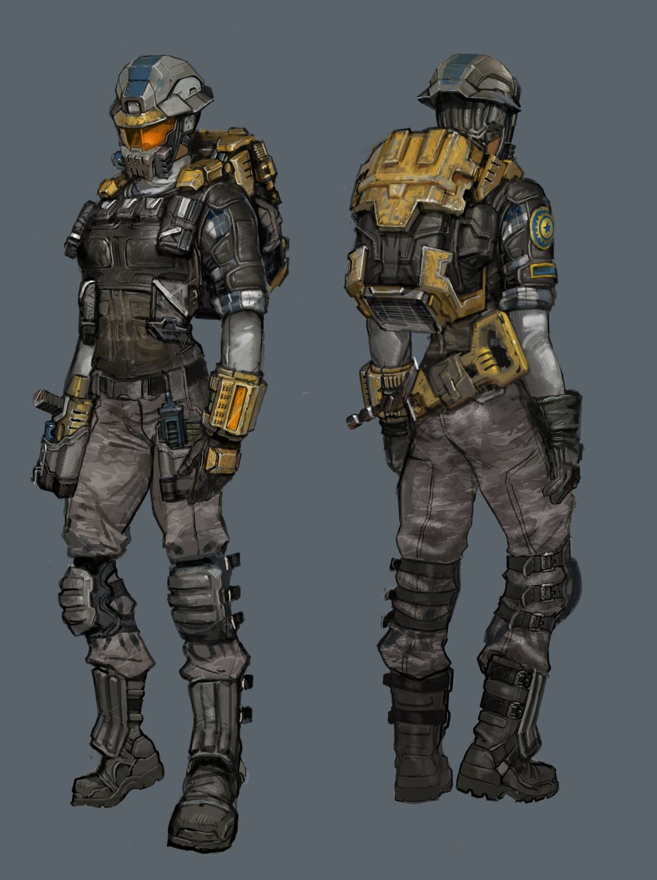elfslavewatdo:  Planetside 2 Female Terran Republic &amp; New Conglomerate concept