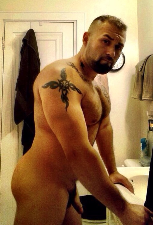 paternal-instinct:  “What are you doing in here, Son? It’s my time in the bathroom.” I stood frozen in front of my naked father; his cock dangling in front of me. “I just needed to go to the bathroom…” I said nervously. “Alright