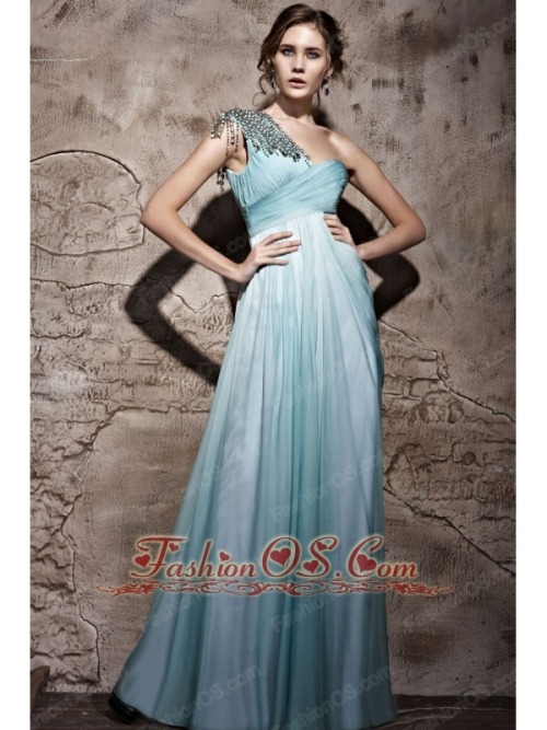 One shoulder formal dress