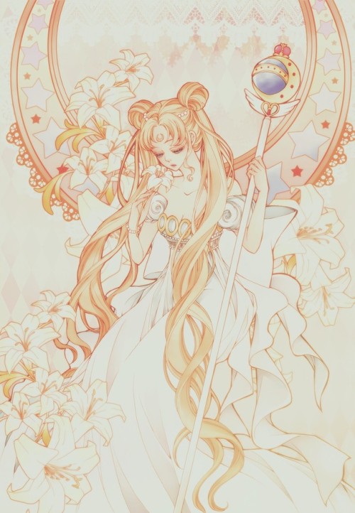 moonlightmonoblogs:Princess Serenity - Sailor MoonArtist: SIZH Twitter: @sizh00Disclaimer: Artwork d