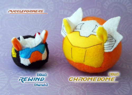 chromedomexrewind:  Puggleformers - Chromedome and Hatchling Rewind by *callykarishokka