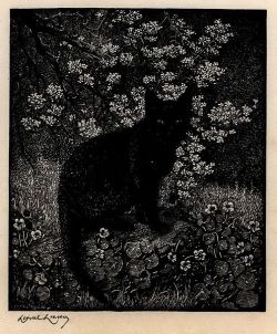   The Witch, 1924. (wood engraving) Lionel