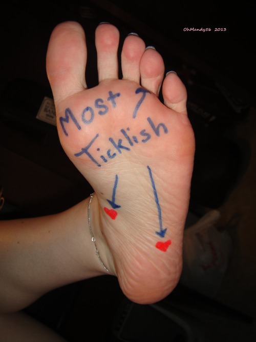 My secret ticklish spots, just for awomansbarefoot&hellip;