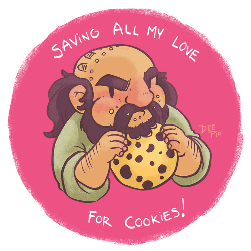 nerdeeart:Because one drawing of Dwalin eating cookies wasn’t enough.Check out these cookies, Dwalin