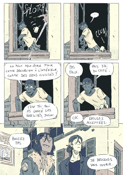 mai-col:Hey ! Here’s the 1st part of a 40-ish-page comic I’m making for Paris City Pop, 