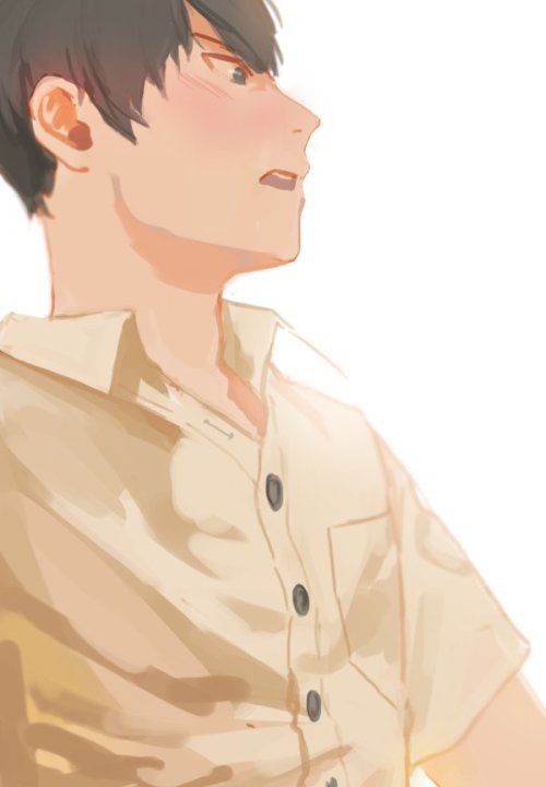 babyshouyou:  5 seconds before confession!   @197_369※ Posted with permission from the artist. Please do not remove the source or repost without permission   