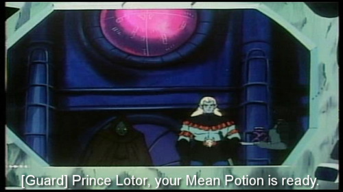 mustlovelance: in case anyone thought 80s lotor was a cool dude in golion hes drinking the blood of 