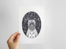 stufismessedup:  Lovely Little Bear Ilustration