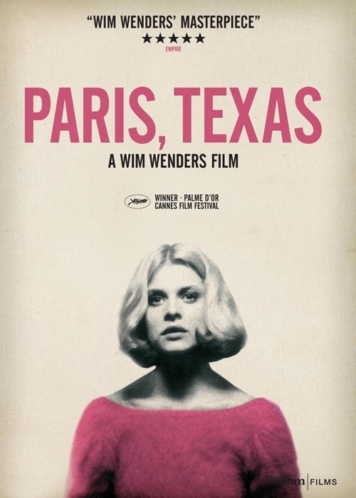 Nastassja Kinski on the movie poster of ‘Paris, Texas’ (1984) a film by Wim Wenders.