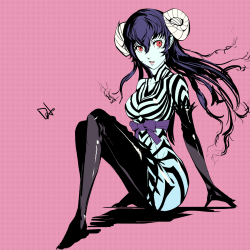 mistyfandom:  brinkofmemories:  Happy Halloween, guys! Naoto from Persona 4, as a succubus from Catherine. This was voted for on Twitter (Follow me here!: https://twitter.com/BrinkOfMemories/status/792829248197300225).  Hope you’ve had a great weekend!