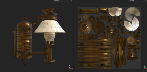And a lamp I’ve been working on over the last few days! It’s almost done too …
