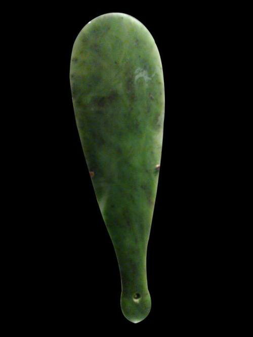 Pounamu MereThe sacred stone of the traditional Maori peoples of New Zealand is a beautiful green to