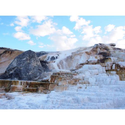 Mammoth falls#yellowstonenationalpark #Yellowstone #mammothfalls