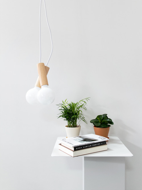esaila:Natural ash Cherry Pendant Lamp by Kaschkasch for Esaila