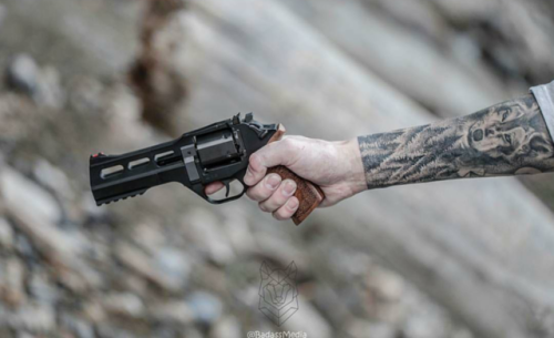 coffee-and-kalashnikovs: Chiappa Rhino 50DS chambered in .357 Magnum. Photo credit: Badass Media