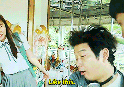 namdiva:  The director teaching Soohyun how it should be done and at the same time trying to calm her down. 