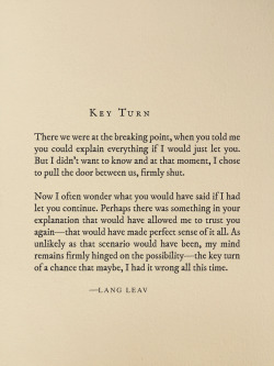 langleav:  New piece, hope you like it! xo