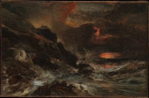 theartsyproject: Eugene Isabey, A Storm Off The Normandy Coast, 1850.