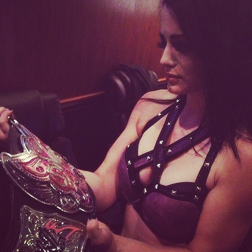 Congrats Paige&hellip;but dammit AJ&rsquo;s reign is over!! :(