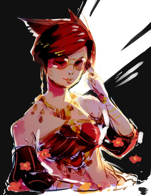 Quick doodle of ff14 friend~