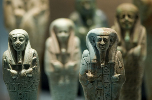 Shabti Figures, Egypt (c.1567-185 BCE)“Shabti figures probably developed from the servant figu