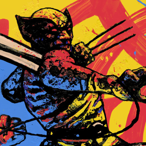 Wolverine loading screen artwork for Fortnite X Marvel: Nexus War