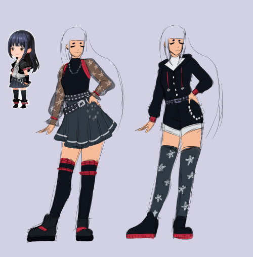 Skuld different outfit concepts for an upcoming drawing-please don’t repost without permission!-if y