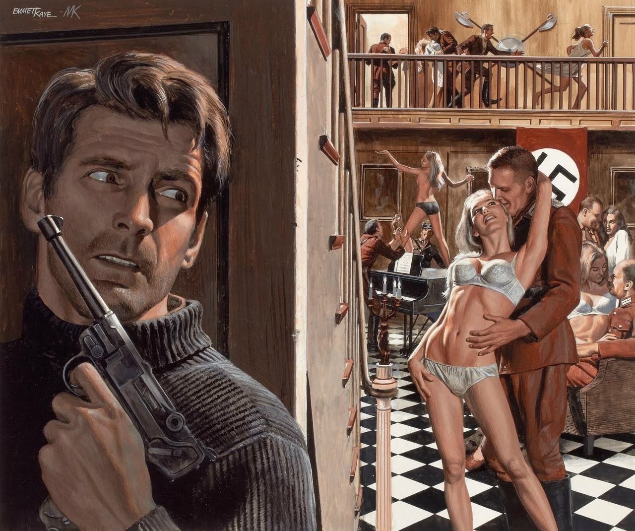 operator-as-fuck:  boomerstarkiller67:  Mort Künstler art  ahh yes let me just FUCKING