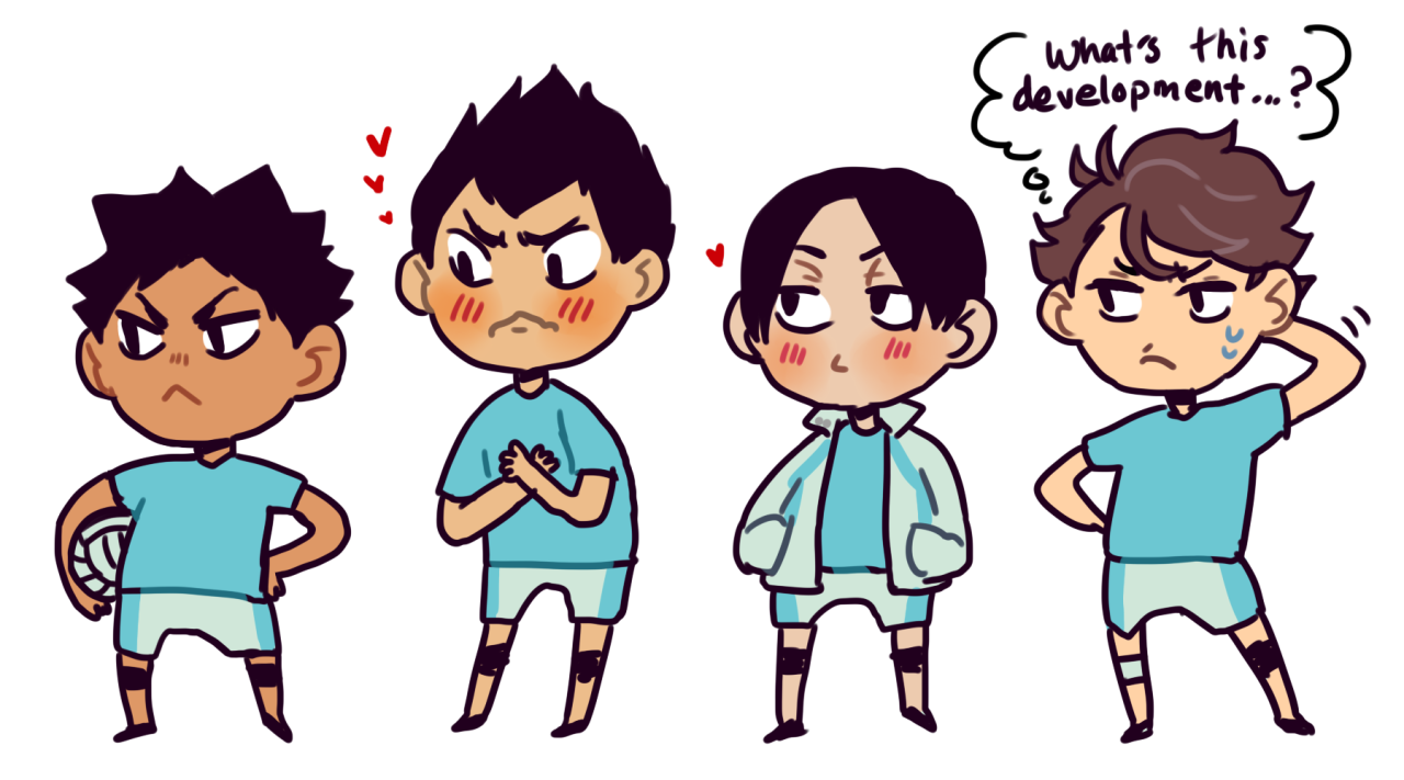 flunflun:  I need more heartbroken/struggling-with-crush-on-iwa-chan Kindaichi +