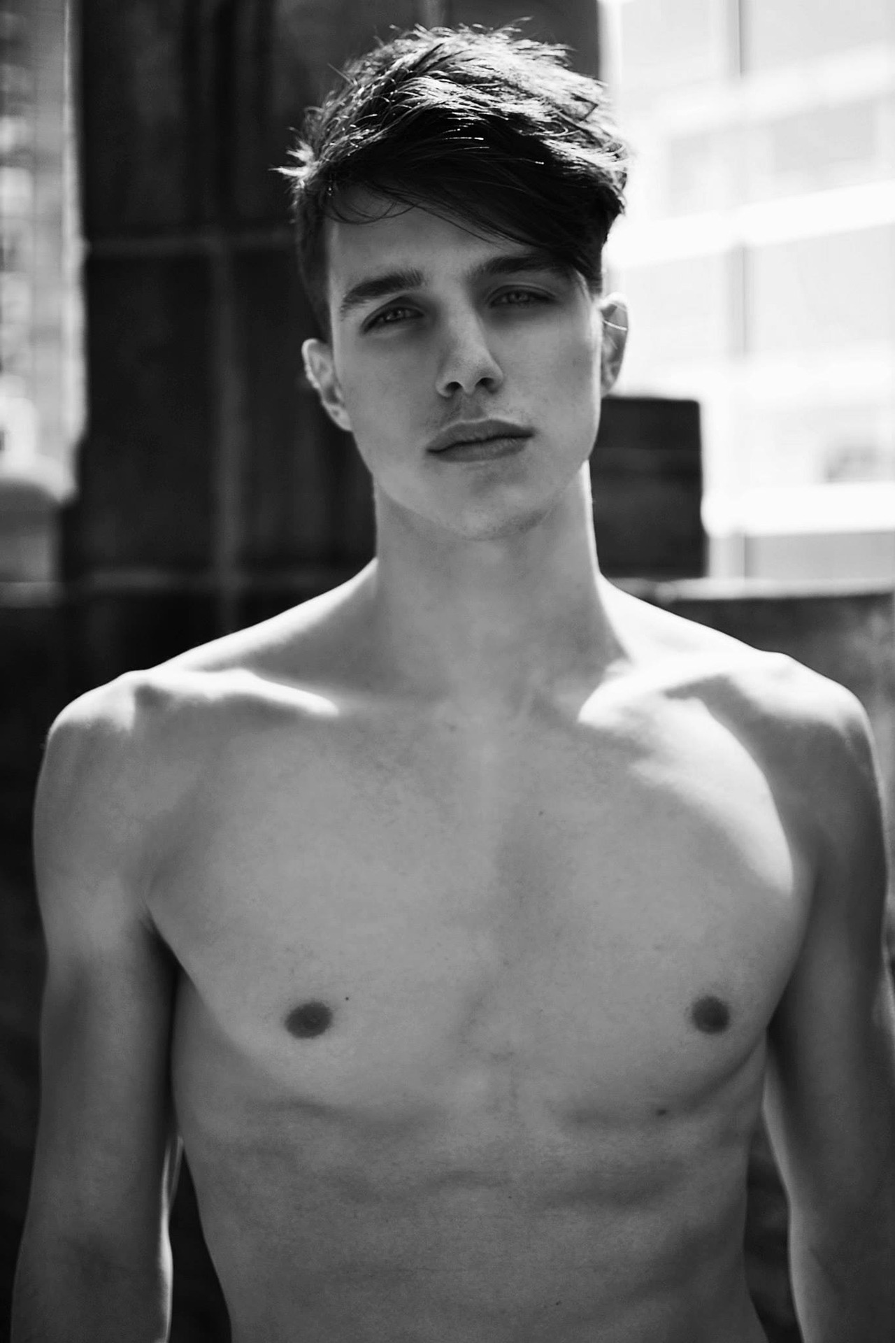 strangeforeignbeauty:  Nick Hadad [ b&amp;w | male models | 1000+ notes | facebook | twitter | google+ |