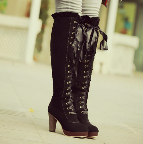 starexorcist:  mintykat:  High Lace-up Platform Boots from Hipster Space use the code ‘tops’ f