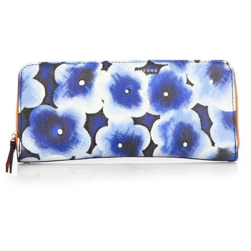 Marc by Marc Jacobs Floral Slim Zip-Around Wallet ❤ liked on Polyvore (see more slim wallets)