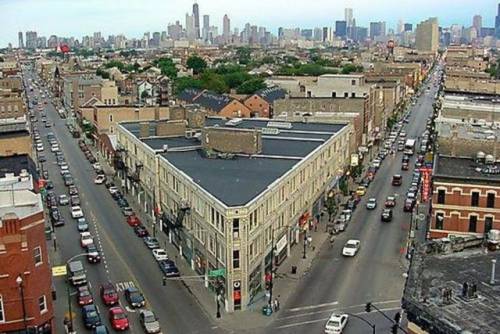 WICKER PARK    Millwaukee, North &amp; Damen.  Northwest Tower or Coyote Building.