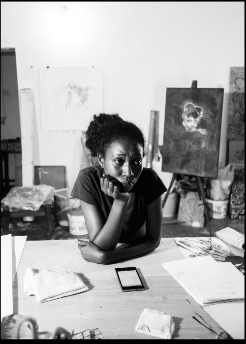 mannyjefferson: A Portrait of Taiye Idahor in her studio, 2016. Commissioned work for Art X Lagos.