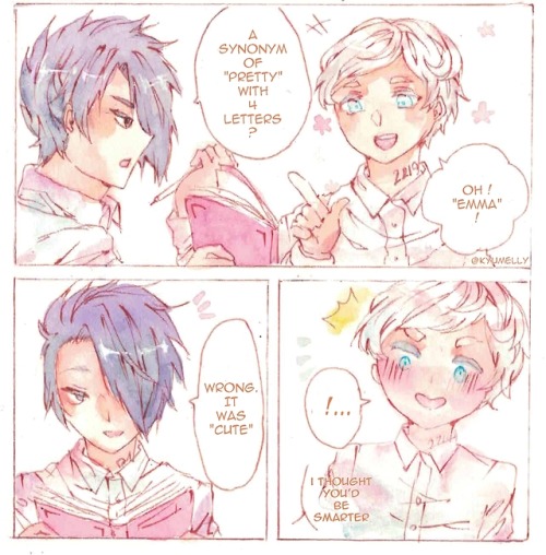 Dumb comics of Ray and Norman teasing each other-