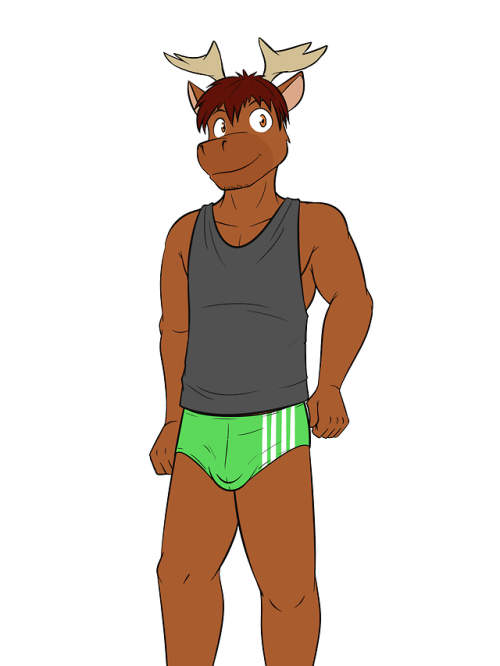 Alternate outfits of moose dude