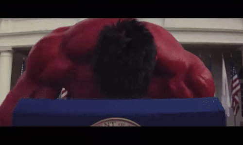 I Love My Beloved Red Hulk So Much, Can't Wait To Watch How Ross Gets Angry And His Anger Makes Him Growing