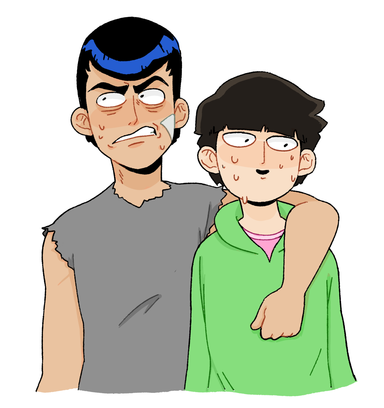 sugarandmemories:  some mob twitter doodles | commission info | twitter | 