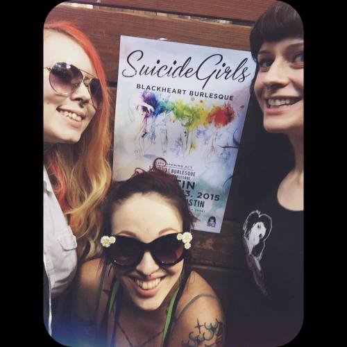 Went out with @mewesxo and @civilheathen today and put up flyers for the @sgblackheartburlesque show