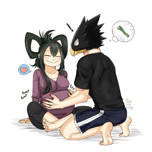 bnha-bitch:  I really needed to get this out of my system and since I have no self control what so ever, here’s a preg tsu with her hubby