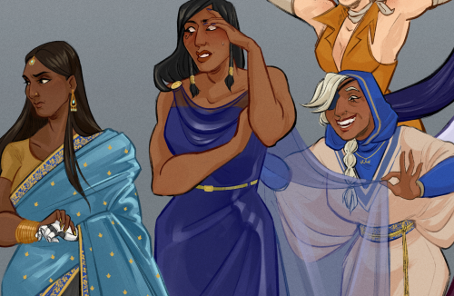 chocodi: My Overwatch Gala print! All the ladies in some lovely classy outfits. You can see them all