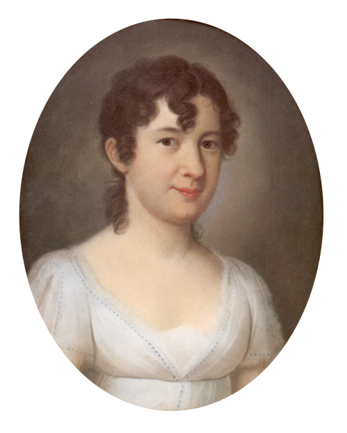 Portrait of Marianne von Willemer (1809). Johann Jacob de Lose (German, 1755-1813). Pastel. Goethe M