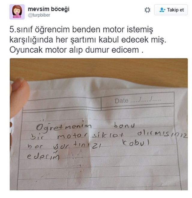 5. sınıf öğrencim benden...