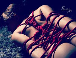 brookiejay-model:  #shibari #rope #ropeart #bondage #red #brookiejay #nanaimomodel #nanaimomodels